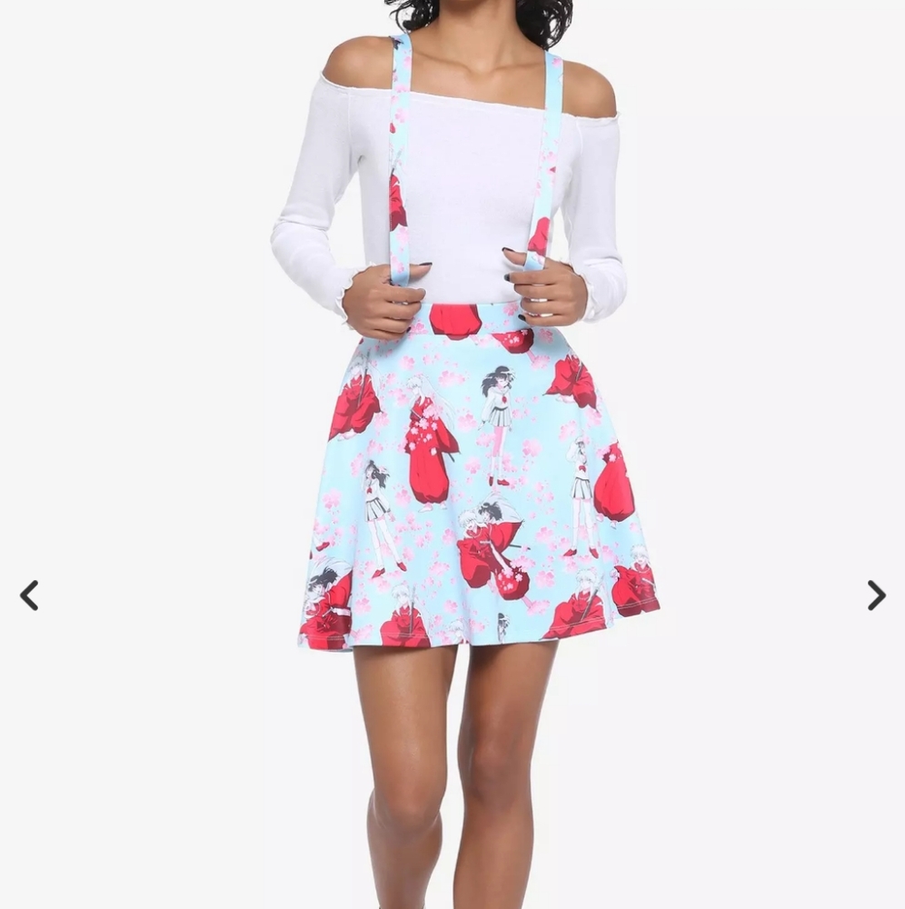 Inuyasha Sakura Suspender Skirt